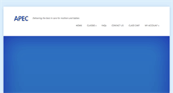 Desktop Screenshot of apecclass.org